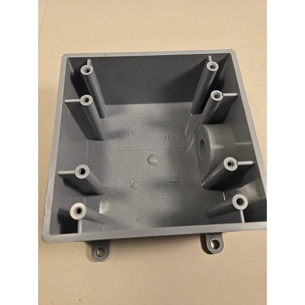 Cantex 5133380 Weatherproof Electrical Box,‎ 37.3 Cu In, Fse Box Type, 2 Gangs,